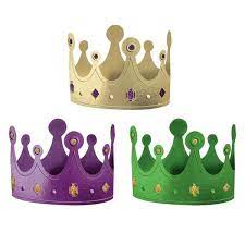 Mardi Gras Foil Crowns