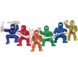 Plastic Ninja Warrior Figures