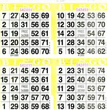 Bingo Paper 4ON - 750pcs.