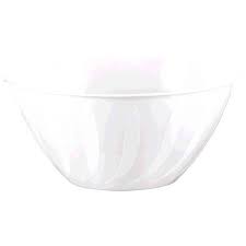 5 Quart White Plastic Bowl