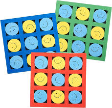Foam Smile Face Tic Tac Toe Games