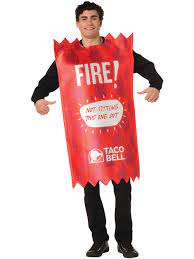 Adult Taco Bell Fire Sauce Packet Costume