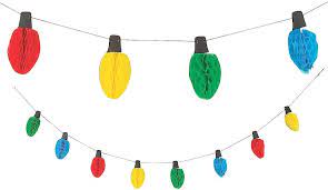 Honeycomb Christmas Light Garland