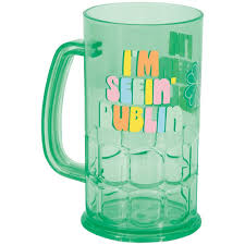 St. Patty's "I'm Seein' Dublin" Plastic 16oz. Beer Mug