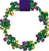 Mardi Gras Fleur de Lis Bracelets