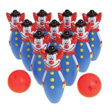 Mini Clown Bowling Set