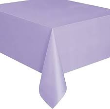 Lavender Plastic Rectangular Tablecover - 54" x 108"
