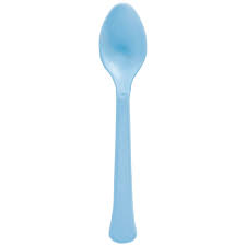 Pastel Blue Plastic Spoons 20ct.