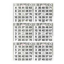 Bingo Paper - 6V 500pcs.