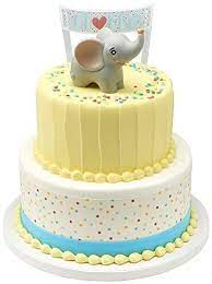 OH BABY ELEPHANT CAKE TOPPER 2PC SET