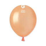 Metallic Peach Gemar Latex Balloons- #061