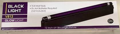 12" UV Blacklight Battery Operated Fixture