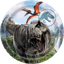 Jurassic World 4 Paper 9" Plates - 8ct.