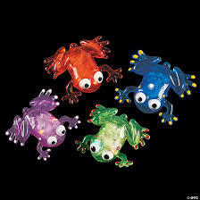 Light Up Squishy Frogs