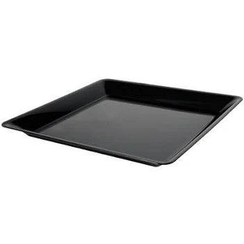 16" Square Black Tray