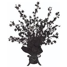 Gleam N' Burst 15" Star Centerpiece - Black