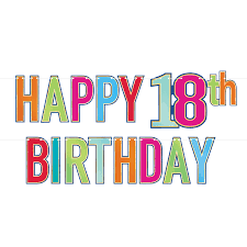 Happy 18th Birthday Foil Streamer