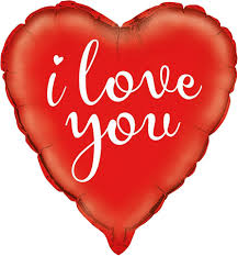 18" Heart Shaped "i love you" Mylar Balloon