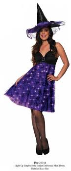 Boo Purple Light Up Witch Dress