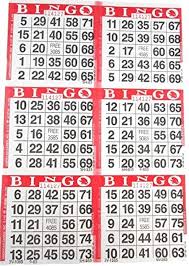 Bingo Paper - 6V 500pcs.