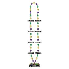 Mardi Gras Street Bead Necklace