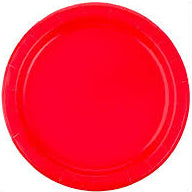 Apple Red 6.5" Paper Plates - 50ct.