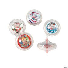 Holiday Swirl Spin Tops