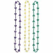 Mardi Gras Mixed Bead Necklace Set
