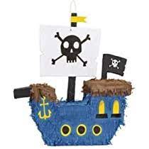 Blue Pirate Ship Piñata - No Returns