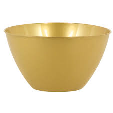 24oz. Small Gold Plastic Bowl