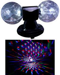 LED Twin Crystal Disco Balls