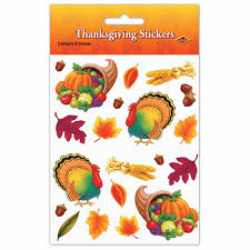 Thanksgiving Stickers - 4 Sheets