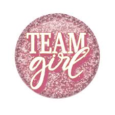 Team Girl Button