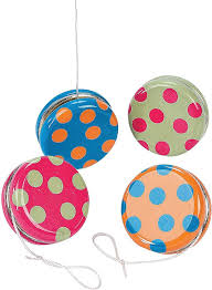 Polka Dot Metal Yoyos