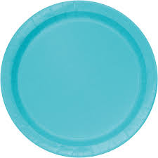 Terrific Teal 10" Paper Plates - 50ct.