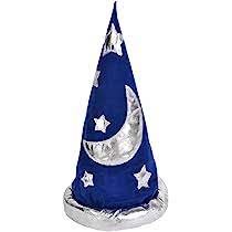 Blue & Silver Wizard Hat
