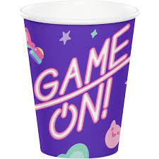 Digital Game On 9 0z. Paper Cups