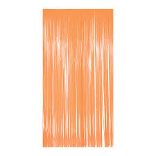 Neon Orange Green Doorway Curtain