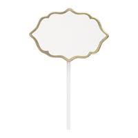 Gold Trim Food Picks - 10ct.