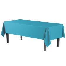 Turquoise Rectangular Plastic Tablecover
