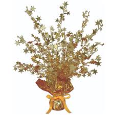Gleam N' Burst 15" Star Centerpiece - Gold