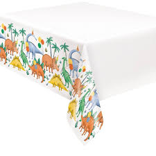Party Dinosaurs Plastic Tablecover - 54" x 84"