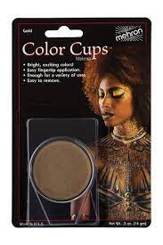 Gold Color Cup Greasepaint Makeup