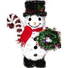 3-D Tinsel Wire Snowman