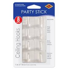 Stick On Ceiling Hooks - 8ct.