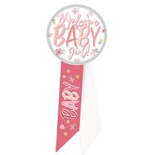Welcome Baby Girl Rosette
