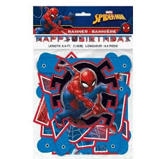 Spiderman Jointed Happy Birthday Banner