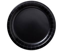 Midnight Black 7" Paper Plates - 50ct.