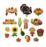 Thanksgiving Cutouts - 16ct.