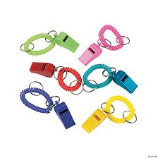 Expanding Bracelet Keychain Whistles